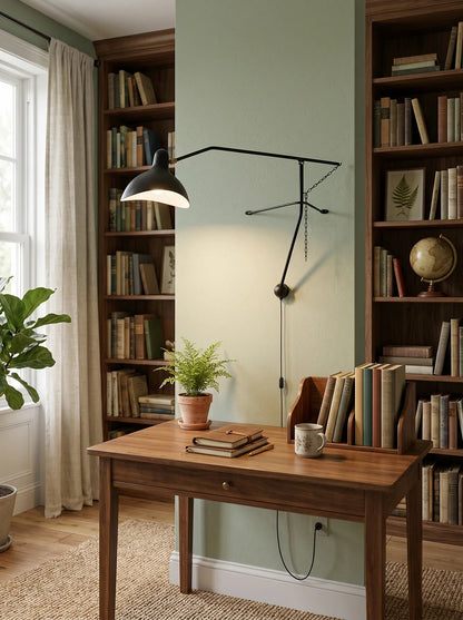 Spiral Mantis Arm Wall Lamp