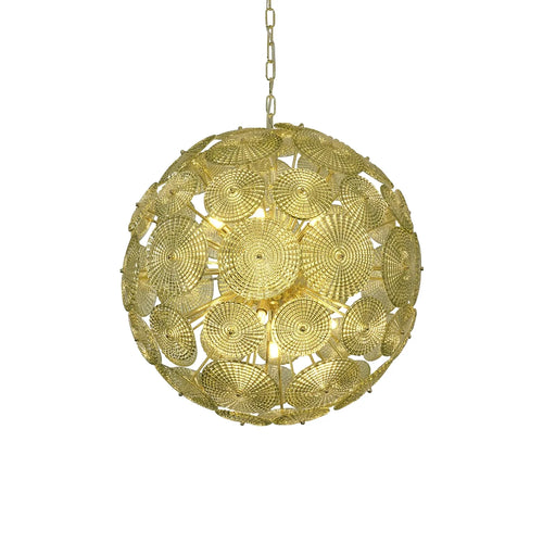 Sputnik Sphere Glass Disc Chandelier