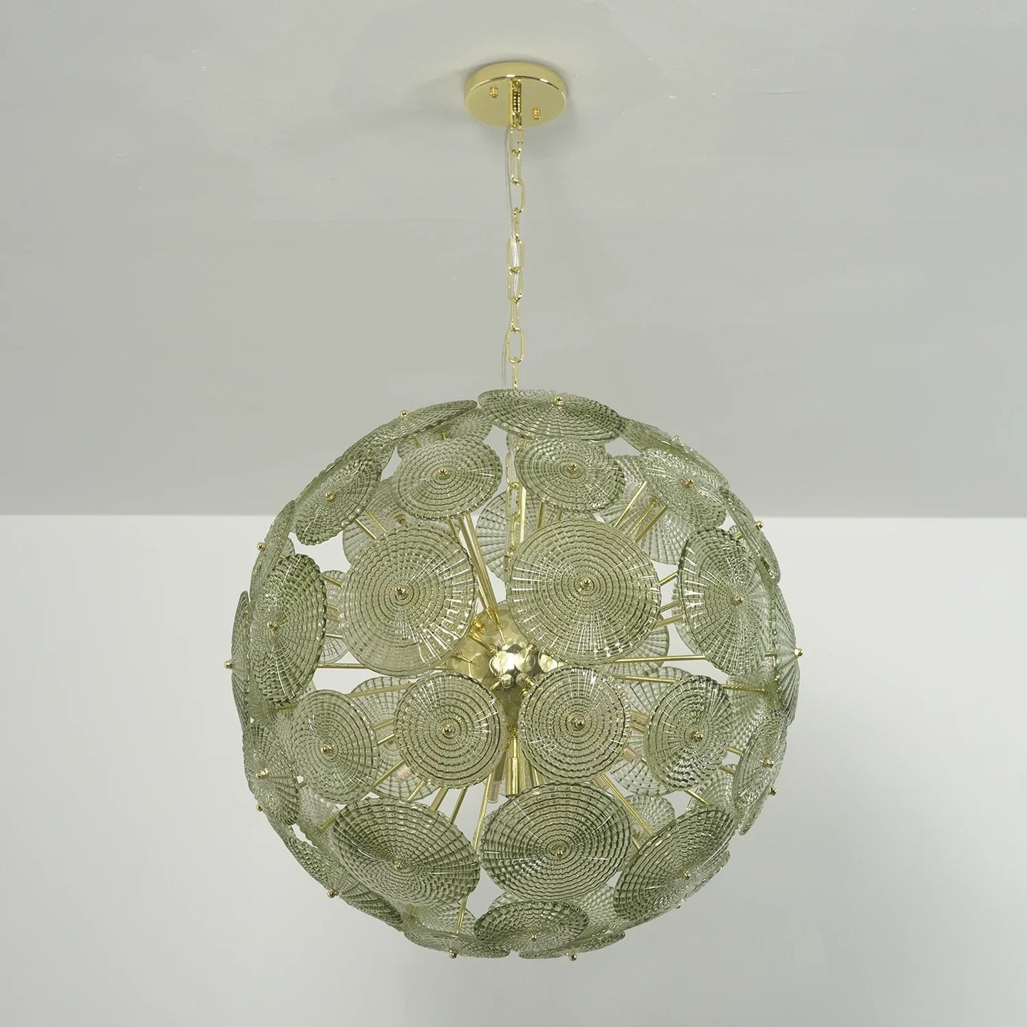 Sputnik Sphere Glass Disc Chandelier