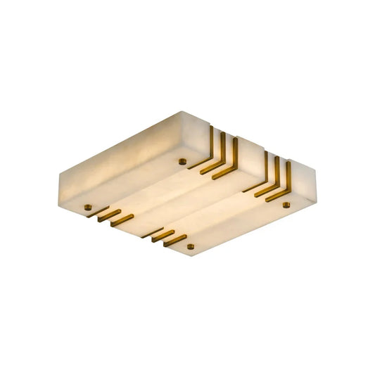 Square Alabaster Ceiling Lamps - Nuvé