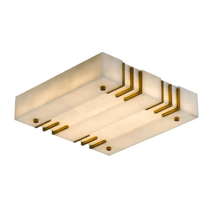 Square Alabaster Ceiling Lamps - Nuvé