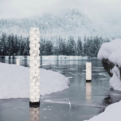 Stacked Alabaster Squares Floor Lamp - Nuvé