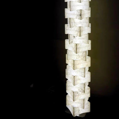 Stacked Alabaster Squares Floor Lamp - Nuvé
