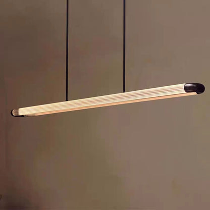 Stainless Steel Long Strip Pendant Light
