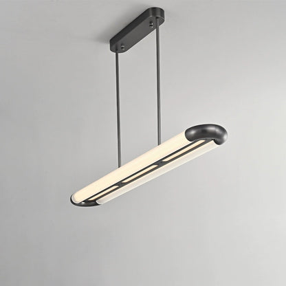 Stainless Steel Long Strip Pendant Light