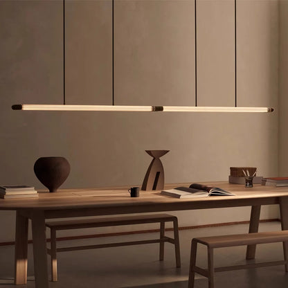 Stainless Steel Long Strip Pendant Light