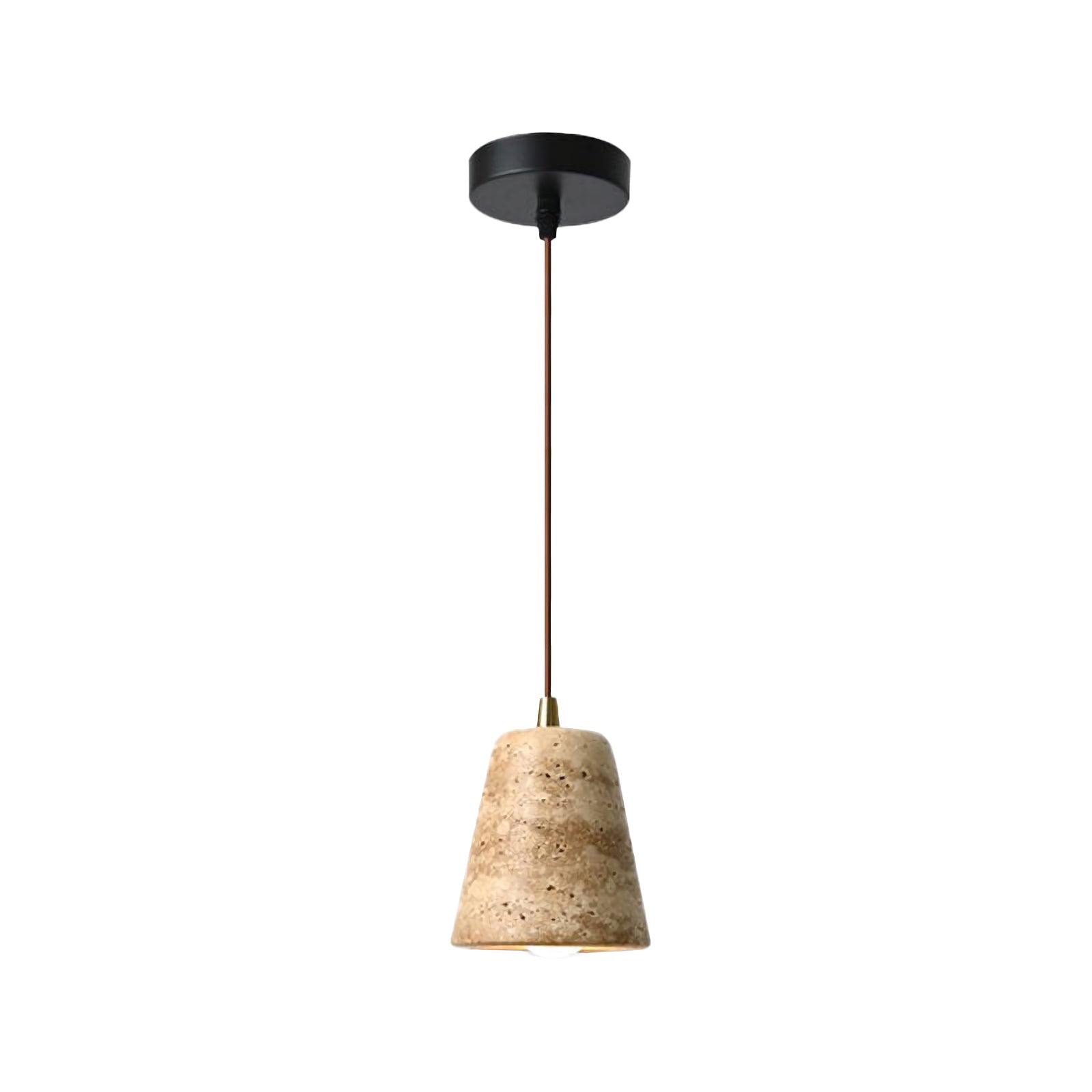 Travertine Cone Pendant Light - Nuvé