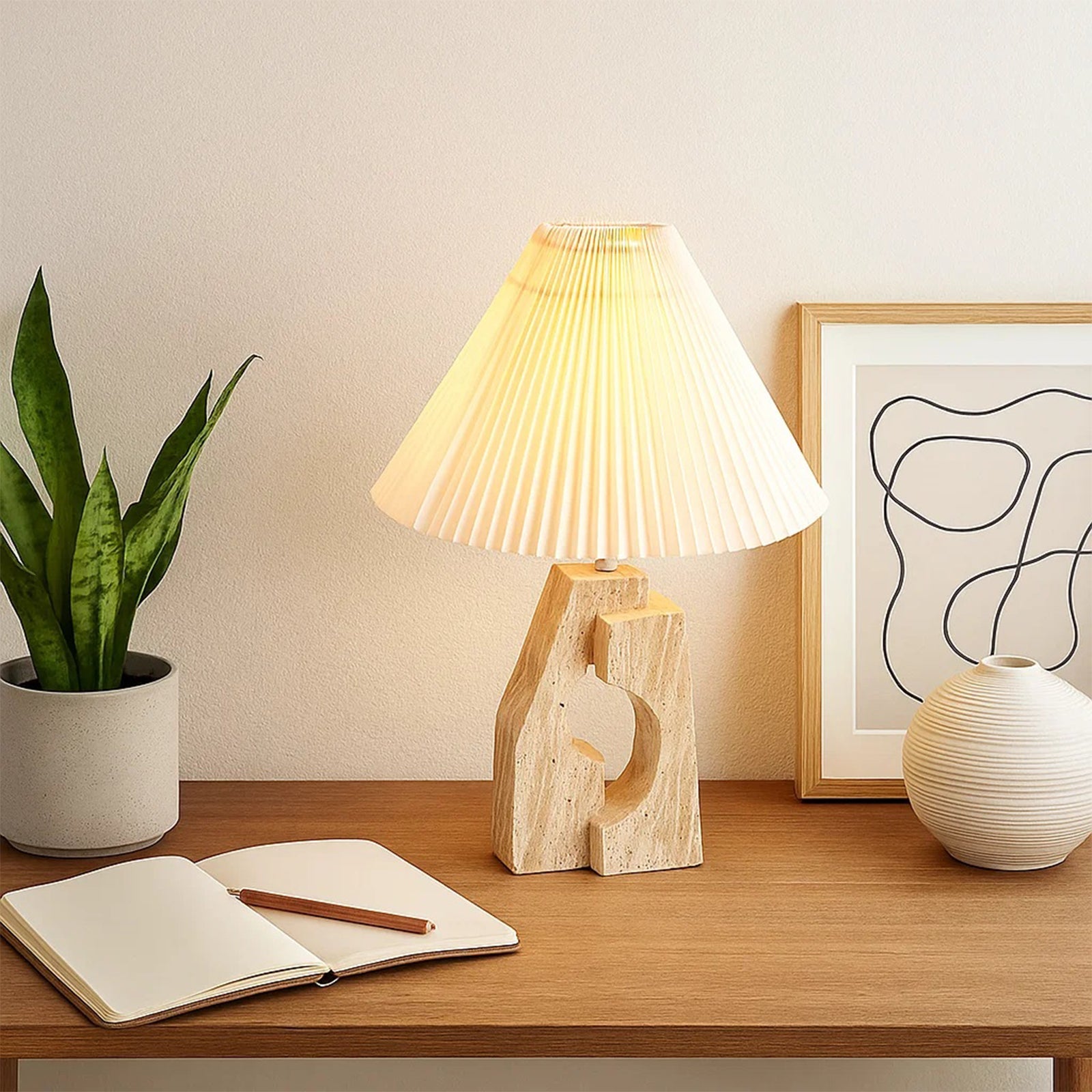 Stone Pillar Table Lamp - Nuvé