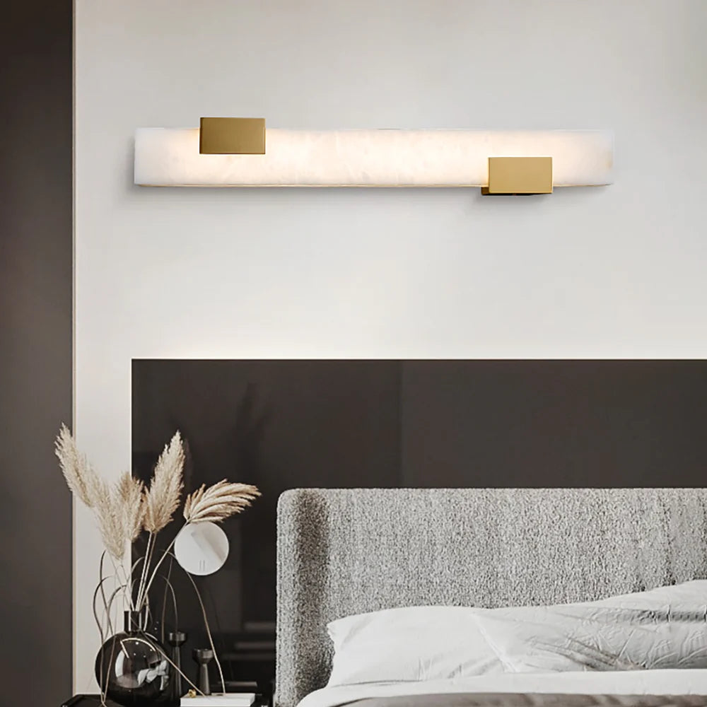 Strip Copper Alabaster Wall Lamp - Nuvé