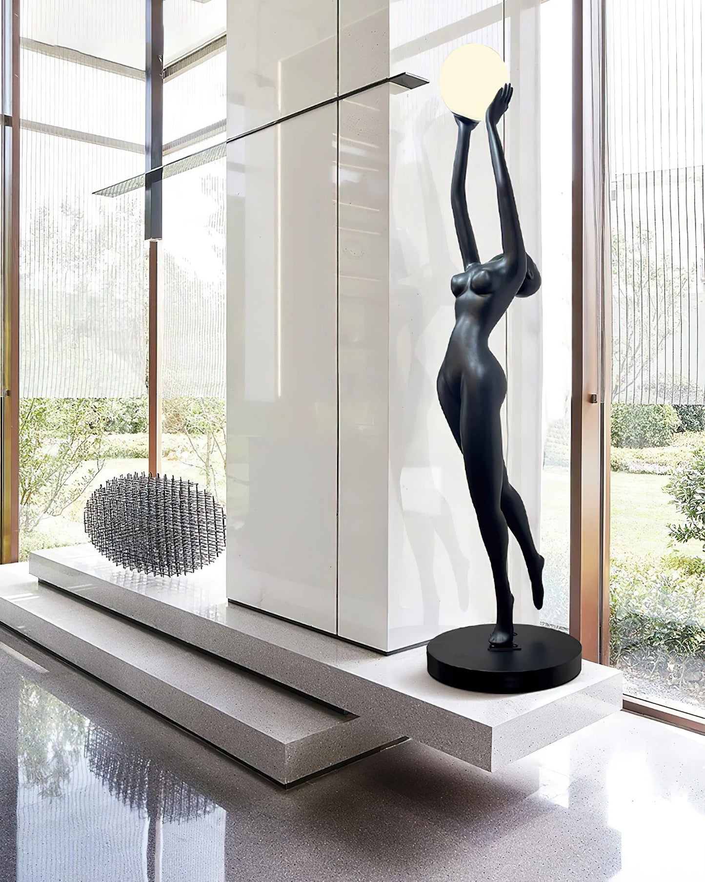 Stursa Sculpture Figure Floor Lamp - Nuvé