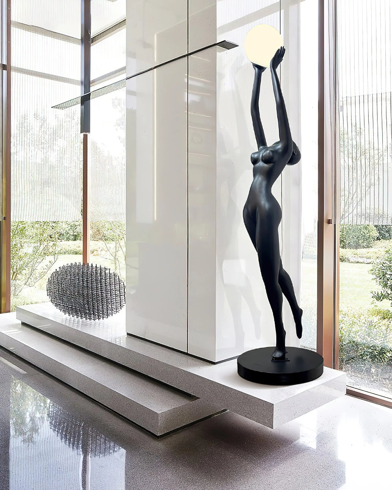 Stursa Sculpture Figure Floor Lamp - Nuvé