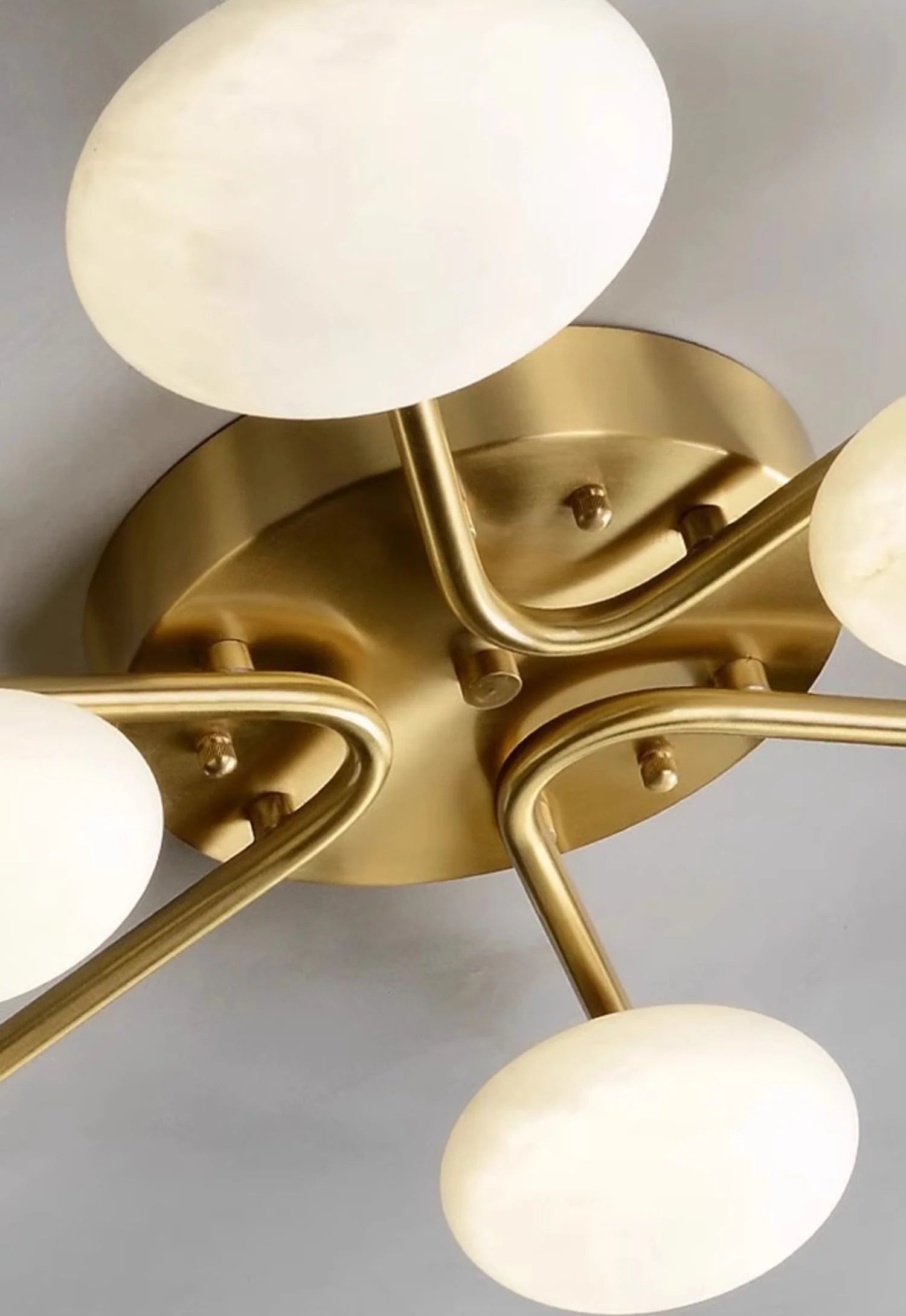 Stylish 6 Heads Alabaster Ceiling Light - Nuvé