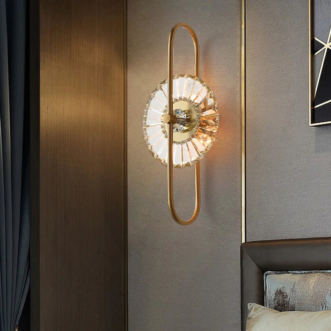 Sunflower Crystal Wall Light - Nuvé