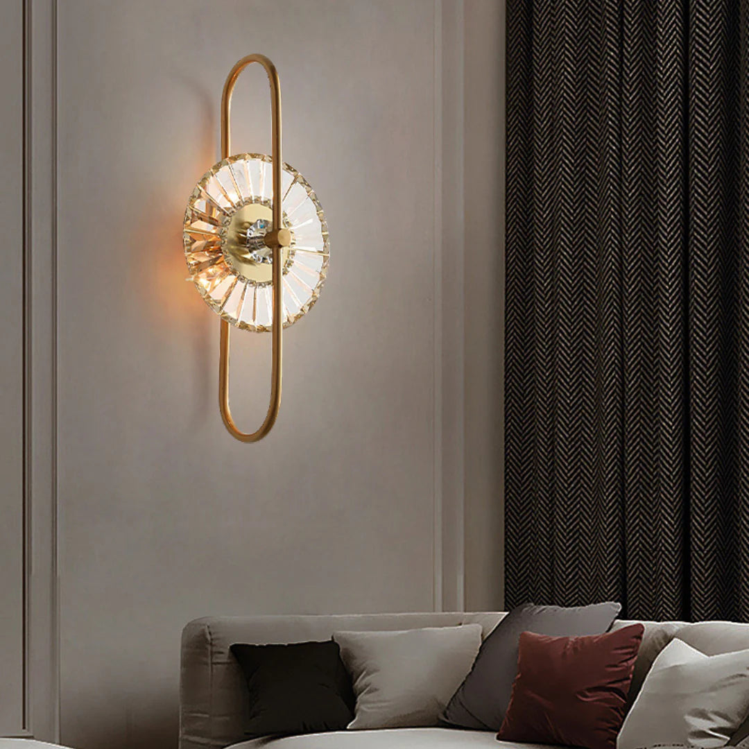 Sunflower Crystal Wall Light - Nuvé