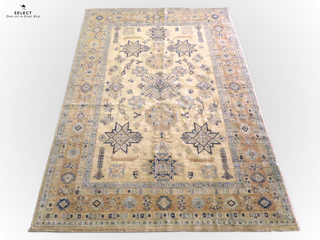 Antique-Washed Super Kazak 5x7 ivo/pch - Nuvé