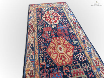 Kuba  blue/ivory 14' Runner - Nuvé