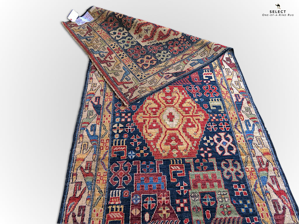 Kuba  blue/ivory 14' Runner - Nuvé