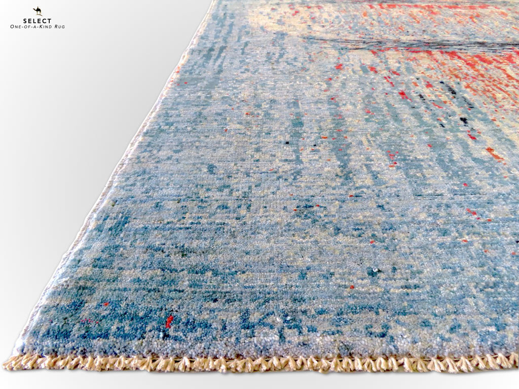 Contemporary Gabbeh (5x8) aqu/mt - Nuvé