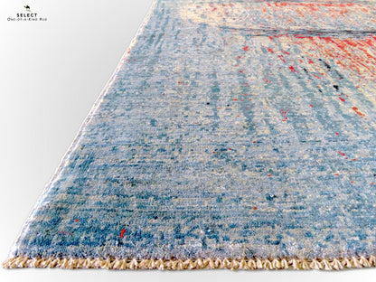 Contemporary Gabbeh (5x8) aqu/mt - Nuvé
