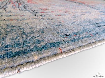 Contemporary Gabbeh (5x8) aqu/mt - Nuvé