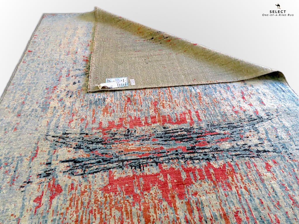 Contemporary Gabbeh (5x8) aqu/mt - Nuvé