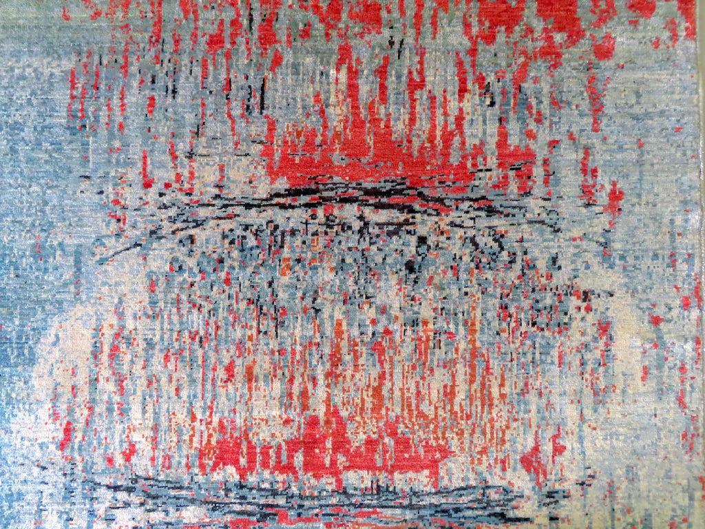 Contemporary Gabbeh (5x8) aqu/mt - Nuvé