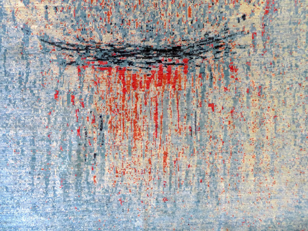 Contemporary Gabbeh (5x8) aqu/mt - Nuvé