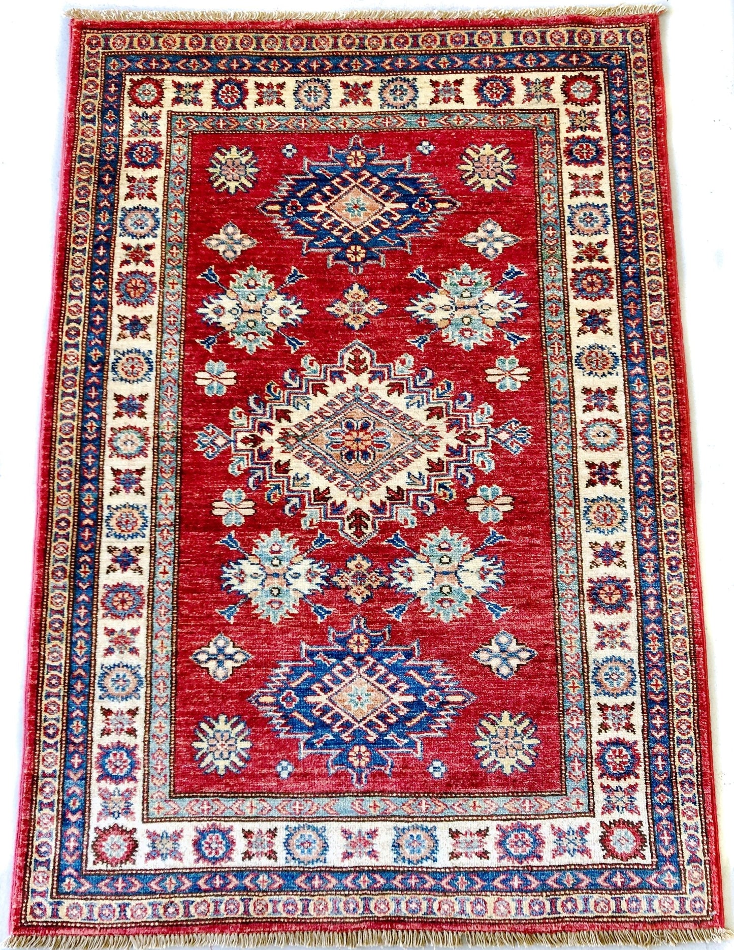 Super Kazak red/ivory (3x5) - Nuvé