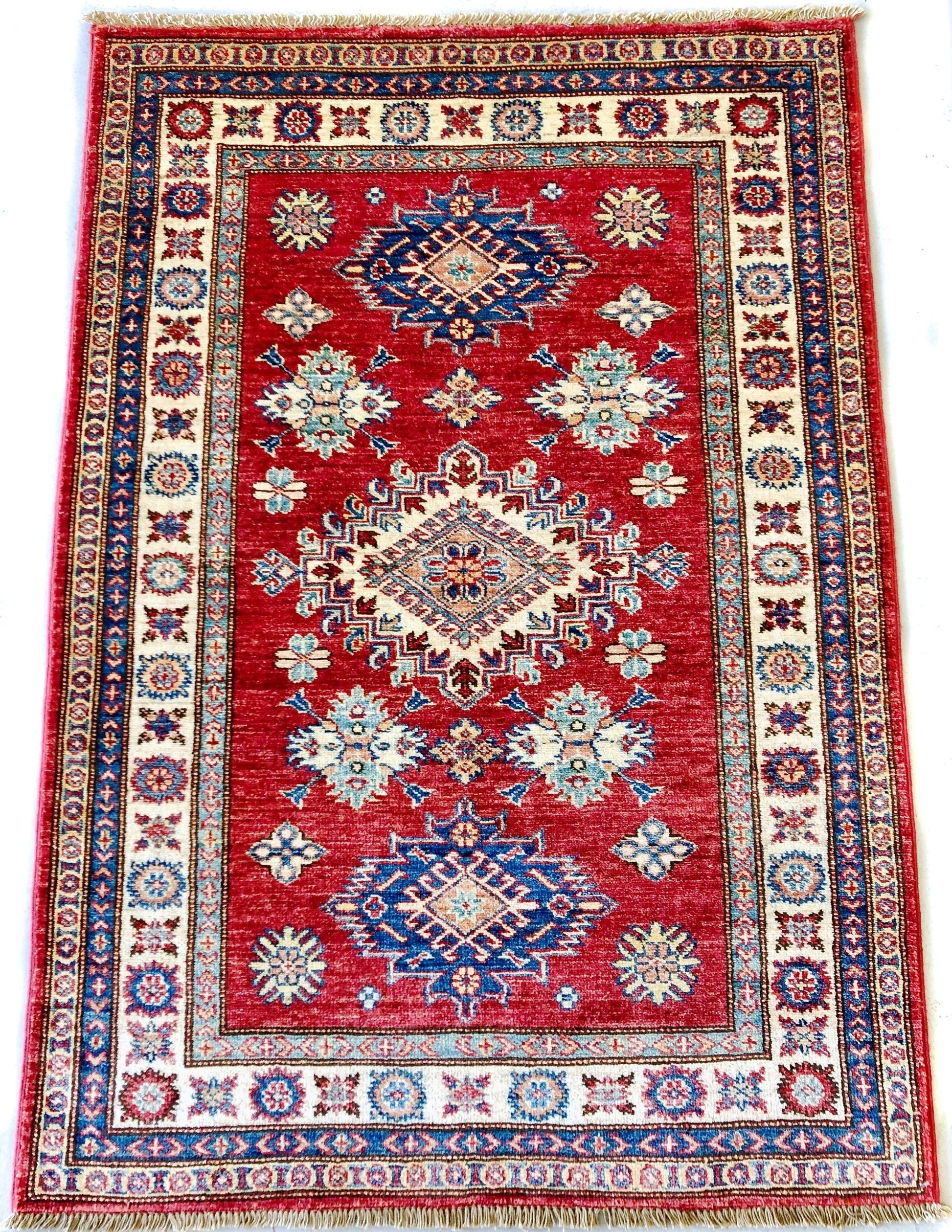 Super Kazak red/ivory (3x5) - Nuvé