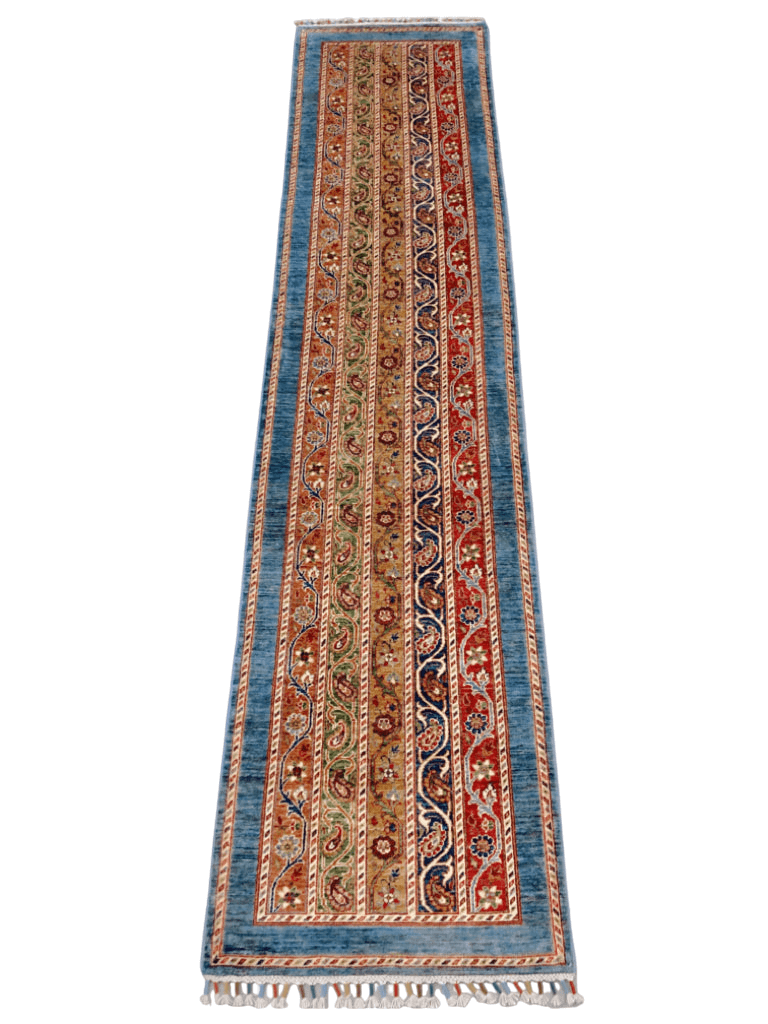 Turkish Shawl mt/blue 11' Runner - Nuvé