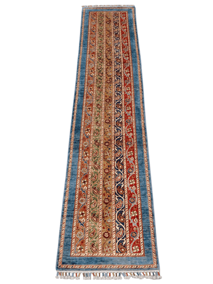 Turkish Shawl mt/blue 11' Runner - Nuvé