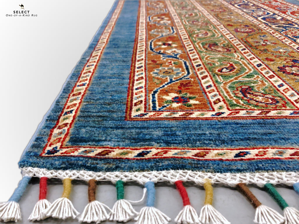 Turkish Shawl mt/blue 11' Runner - Nuvé