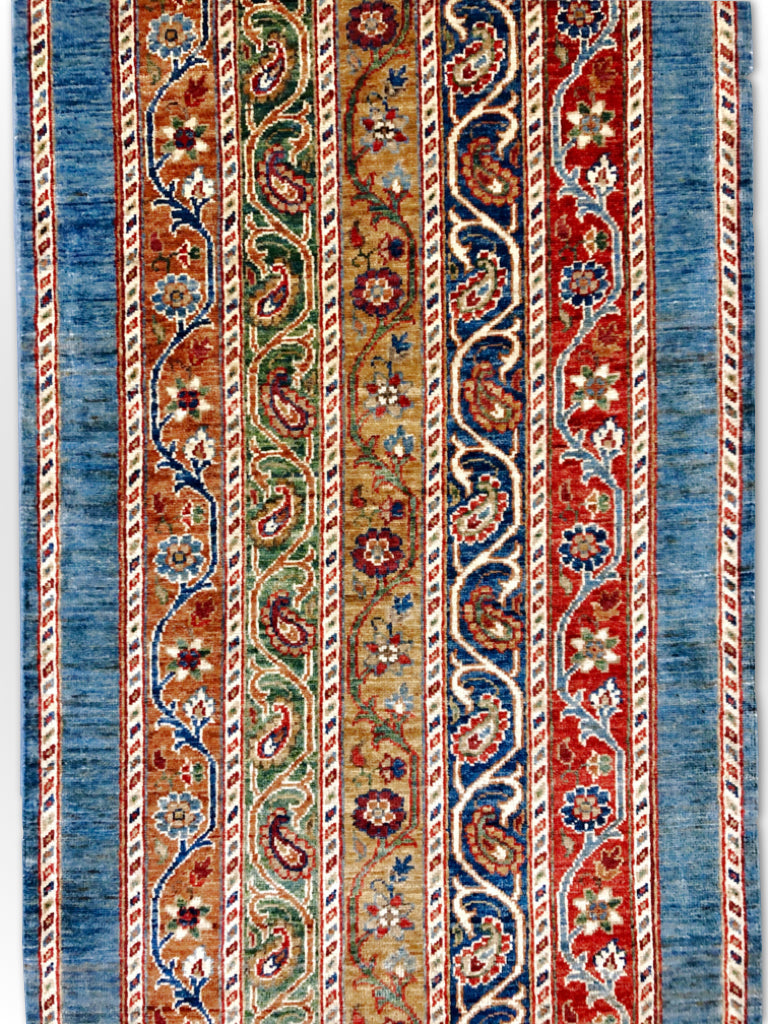 Turkish Shawl mt/blue 11' Runner - Nuvé