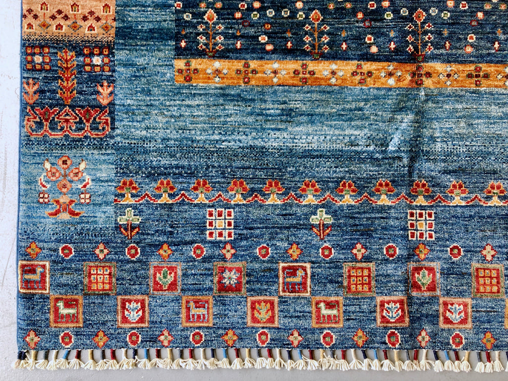 Pazyryk Gabbeh blue/mt 5x7 - Nuvé