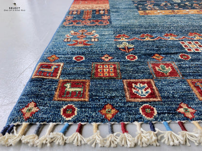 Pazyryk Gabbeh blue/mt 5x7 - Nuvé