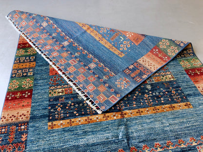 Pazyryk Gabbeh blue/mt 5x7 - Nuvé