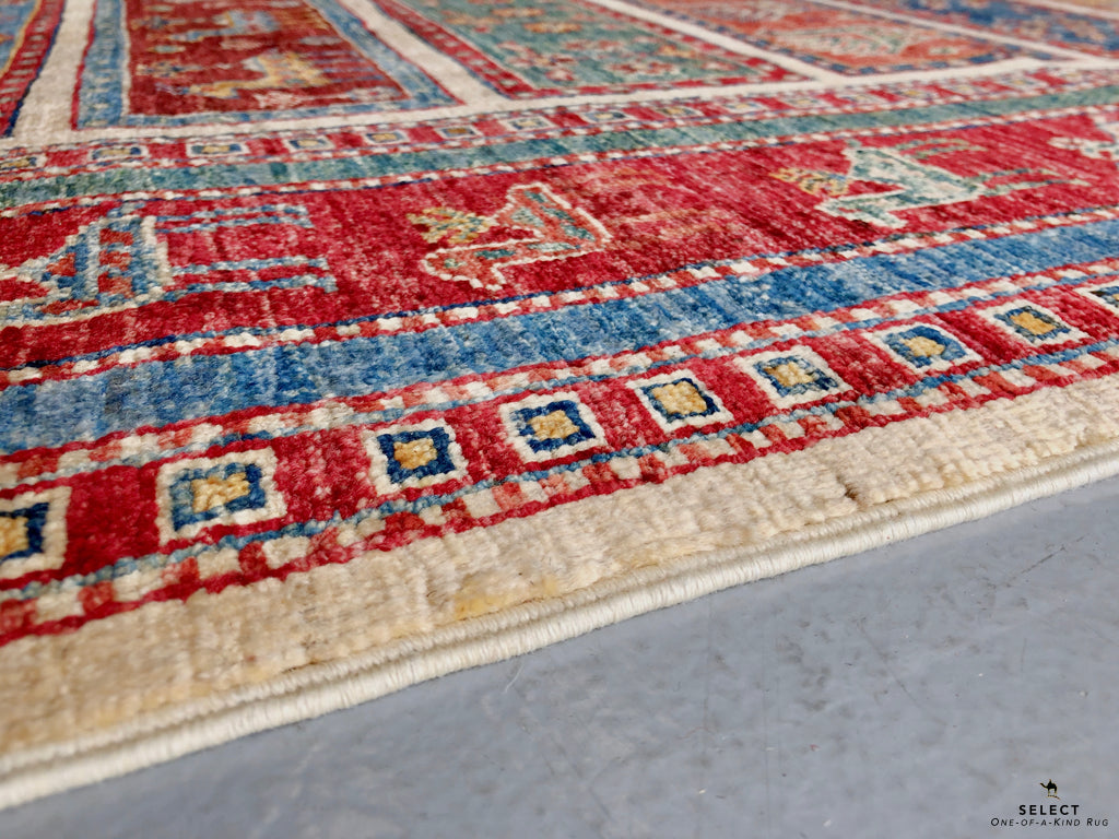 Gabbeh (5'11"x7'00") multistripe/red - Nuvé