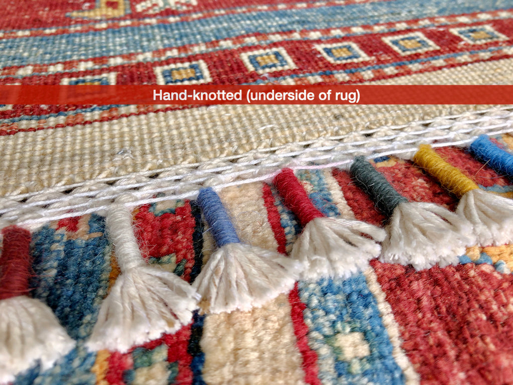 Gabbeh (5'11"x7'00") multistripe/red - Nuvé