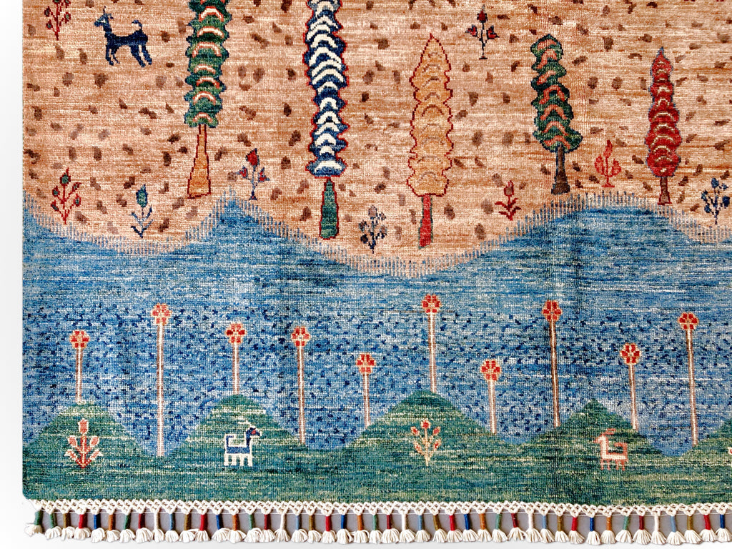 Folklore Gabbeh pch/blue 5x7 - Nuvé
