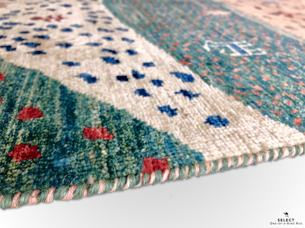 Folklore Gabbeh pch/blue 5x7 - Nuvé