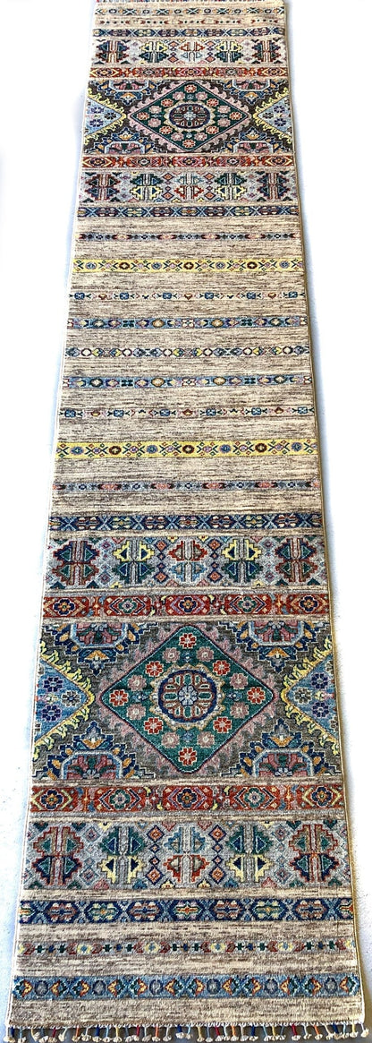 Afghan Khorjin bge/mt 12' Runner - Nuvé