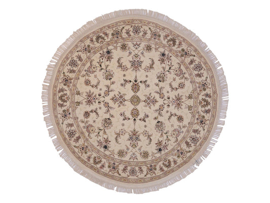 Indo-Persian ivory 5' Round - Nuvé