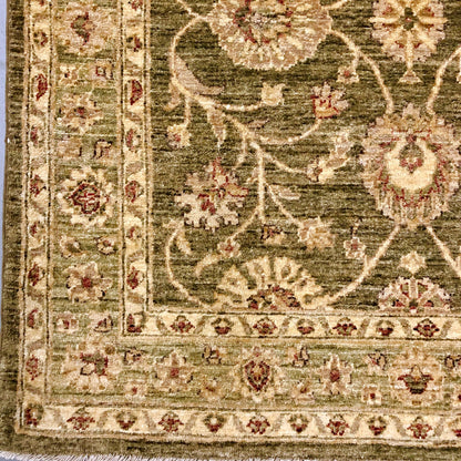 Chobi-Farahan (4'x10' Runner) green/gold