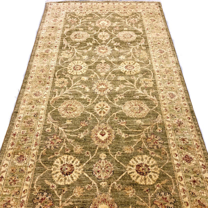Chobi-Farahan (4'x10' Runner) green/gold