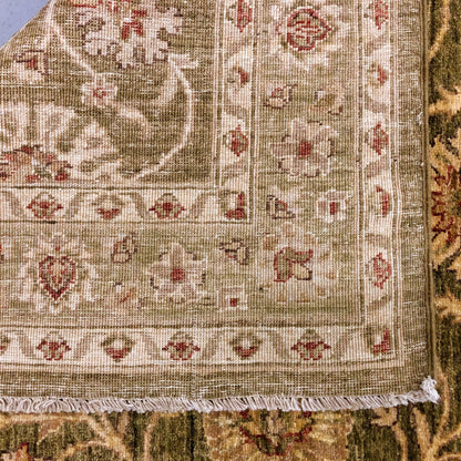 Chobi-Farahan (4'x10' Runner) green/gold