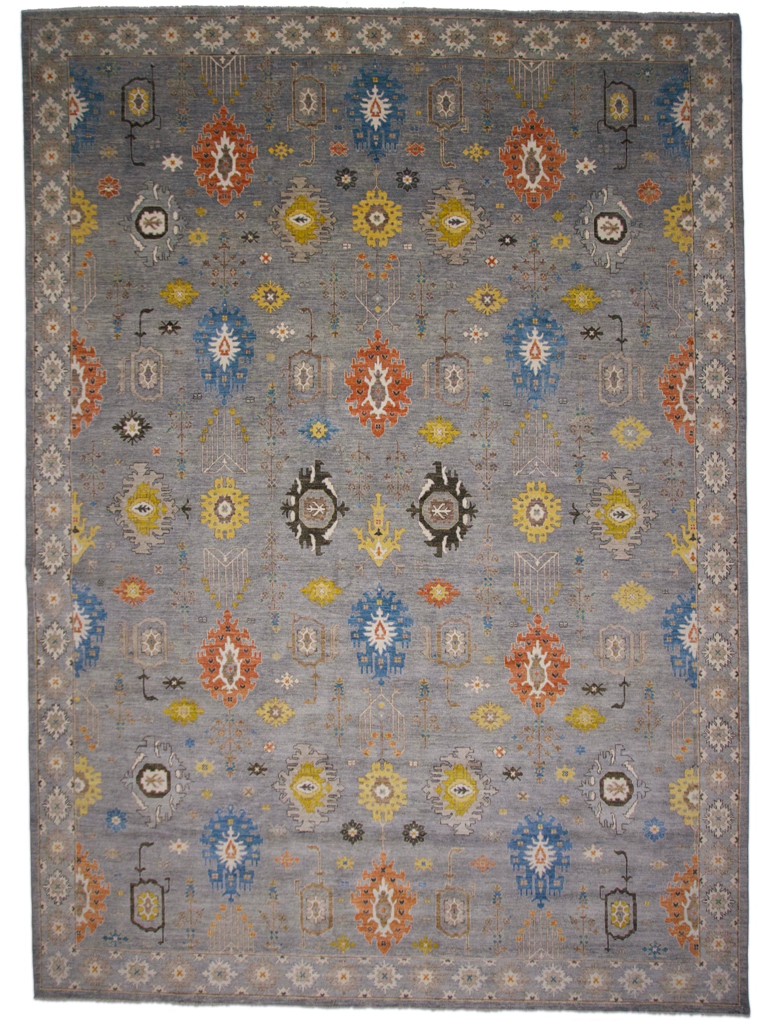 Afghan Oushak (10x14) gray - Nuvé