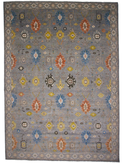 Afghan Oushak (10x14) gray - Nuvé