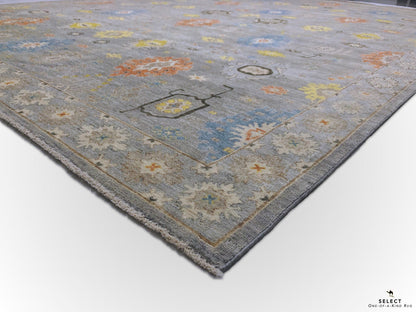 Afghan Oushak (10x14) gray