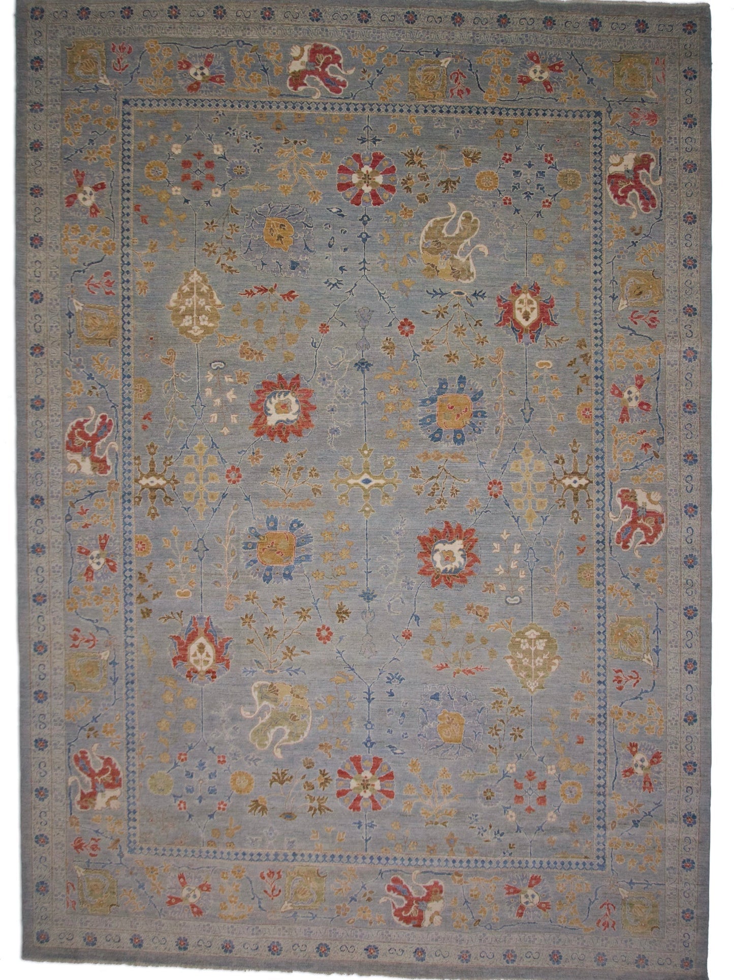 Afghan Oushak (10'00"x14'04") gray - Nuvé