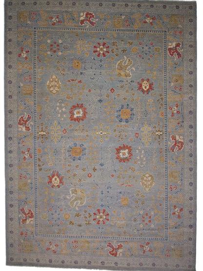 Afghan Oushak (10'00"x14'04") gray - Nuvé